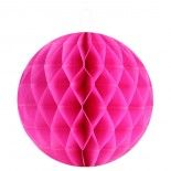 SANTEX 4365-15, Sachet de 2 boules décoratives en papier de 20cm, Fuchsia 20cm