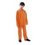 P'TIT Clown re44191 - Déguisement prisonnier orange américain taille 7/9 ans