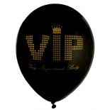 Sachet de 8 ballons VIP en latex de 23cm, noir 