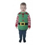 P'TIT Clown re48135, Pull de Noël enfant Elfe, taille 10/12 ans