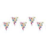 SANTEX 4877-99 - Banderole Joyeux Anniversaire FESTIF multicolore 3m