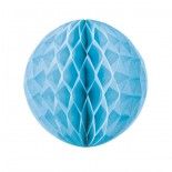 Party Pro 50223S, Boule alvéolée bleu dragée 12 cm