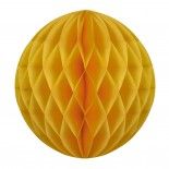 Party Pro 502240L, Boule alvéolée jaune moutarde 30 cm