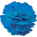 Party Pro 50241, Boule Pompon Papier De Soie Bleu nuit 40 cm
