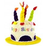Party Pro 5719357, Chapeau tissu Happy Birthday