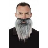 P'TIT Clown re60280 - Moustache + barbe raide, grise