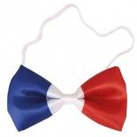 P'TIT Clown re62532, Noeud papillon supporter France Bleu blanc rouge