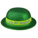 P'TIT Clown re66080 - Chapeau plastique melon Paillettes, vert St Patrick