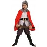 P'TIT Clown re66532 - Déguisement enfant chevalier rouge taille 7/9 ans