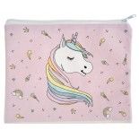 Pochette tissu Licorne