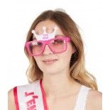 P'TIT Clown re66612 - Lunettes couronne Team EVJF, roses