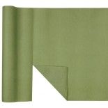 Chemin de table Airlaid voie sèche luxe prédécoupé, vert Olive