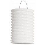 Lampion cylindre Blanc 16cm (x1)