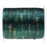 Bolduc Joyeux Noël 10mm x 25 m Vert