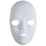 Masque blanc PVC, taille adulte