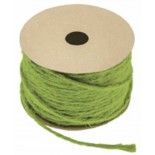 Chaks 80288-11, Corde fine naturelle colorée 1,5mm x 20m, Vert