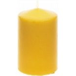 Chaks 80291-23, Grande bougie cylindrique 10 cm, Jaune Moutarde