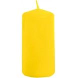 Chaks 80292-19, Petite bougie cylindrique 6cm, Jaune