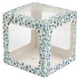 SANTEX 8029-10, Cube déco Mariage végétal