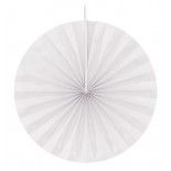 Chaks 80501-00, Lot de 4 éventails papier 20cm, Blanc