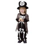 P'TIT Clown re82167 - Costume baby gentil squelette, 104 cm 3/4 ans
