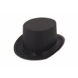 Chapeau Haut de Forme Tissu noir luxe