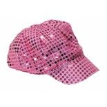 Casquette disco rose