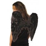 Ailes d'ange 50cm en plumes Noires