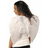 Ailes d'ange 50cm en plumes Blanches