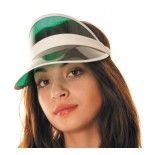 Party Pro 86525-2, Visière Poker verte, adulte