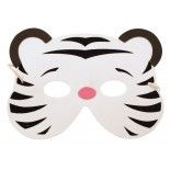 Party Pro 871188, Masque enfant tigre blanc