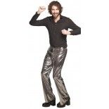 Pantalon disco Argent adulte