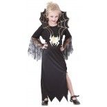 P'TIT Clown re87164 - Costume enfant veuve noire, S 4/6 ans