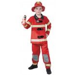 Party Pro 8728750846, Costume Pompier US, 4-6 ans