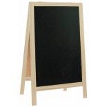 Grande Double Ardoise rectangle en pin 20 x 39 cm