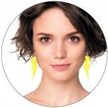 Boucles d'oreilles Flash néon jaune
