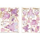 Party Pro 913340, Stickers Château de princesse x 35