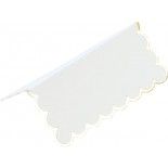 Party Pro 913BMP, Sachet de 8 marque places Blanc et Or