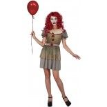 P'TIT Clown re93625 - Déguisement de clown maléfique femme taille S/M