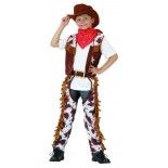 P'TIT Clown re98633 - Costume enfant cow boy, S 4/6 ans