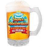 CHOPE Joyeux Anniversaire en verre 50cl