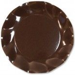 Paquet de 10 assiettes 27 CM Chocolat, 27 CM