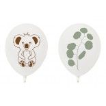 Sachet de 8 ballons 25cm imprimés thème KOALA