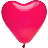 Lot de 8 ballons COEUR 35cm, Fuchsia