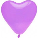 Lot de 8 ballons COEUR 35cm lilas