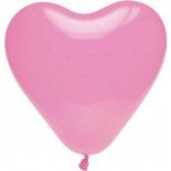 Lot de 8 ballons COEUR 35cm rose