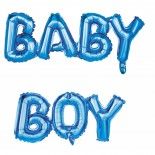 Party Pro 333619, Ballon mylar Baby Boy, bleu