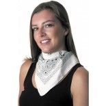 Party Pro 8653106, Bandana blanc à motifs noirs