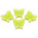 Paquet de 4 Bougies chauffe-plat PAPILLON, Vert menthe