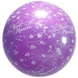 Ballon Géant Lilas, vive les mariés - 1 mètre